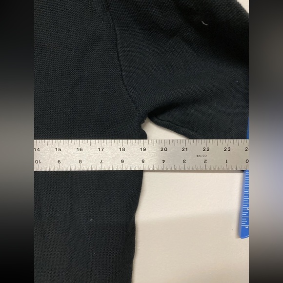 Flag & Anthem Mens 1/4 Zip Sweater Pullover Medium Black Mid-Weight Long Sleeve - Picture 12 of 13